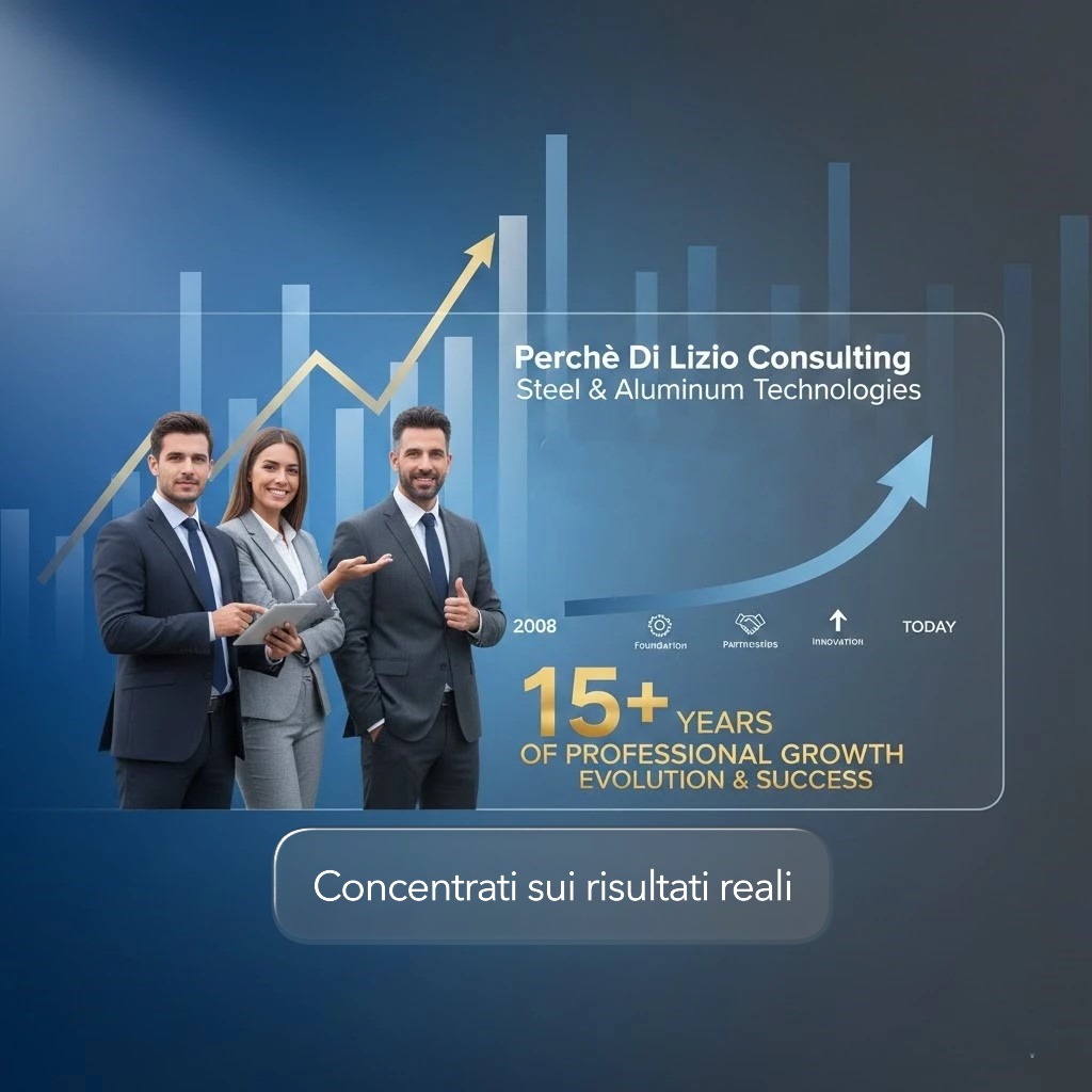 DI LIZIO CONSULTING esperienza e Capacità di Orientamento nel Settore Metallurgico